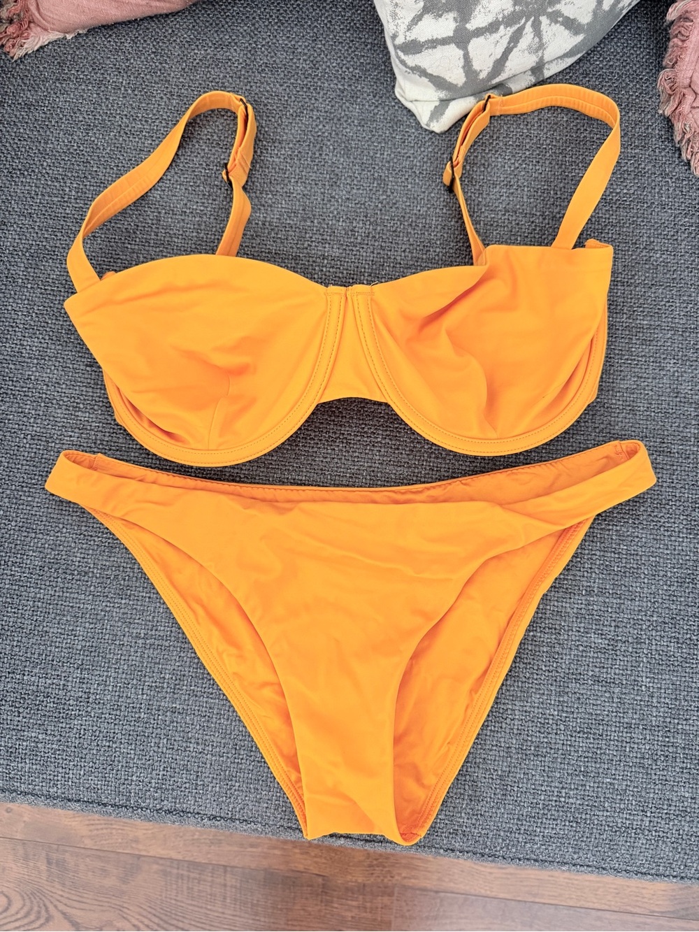 Cuup Bikini Bathing Suit Two Piece Orange